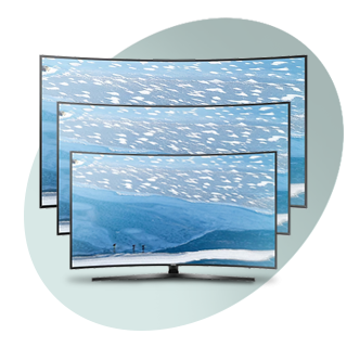 ابعاد تلویزیون منحنی