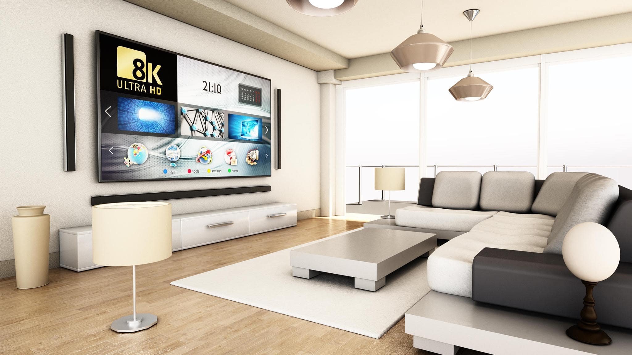 کیفیت تصویر 8K در تلویزیون دی جی بانه