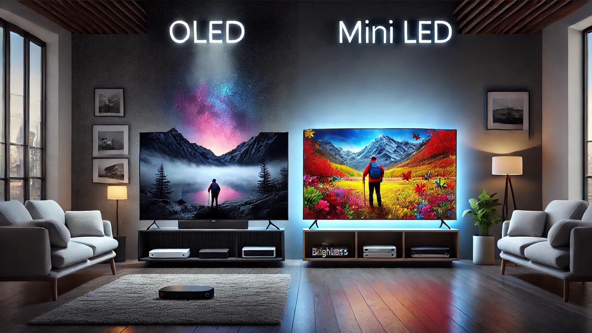 تلویزیون HD، FULL HD، 4K و 8K با انواع صفحه نمایش در دی جی بانه