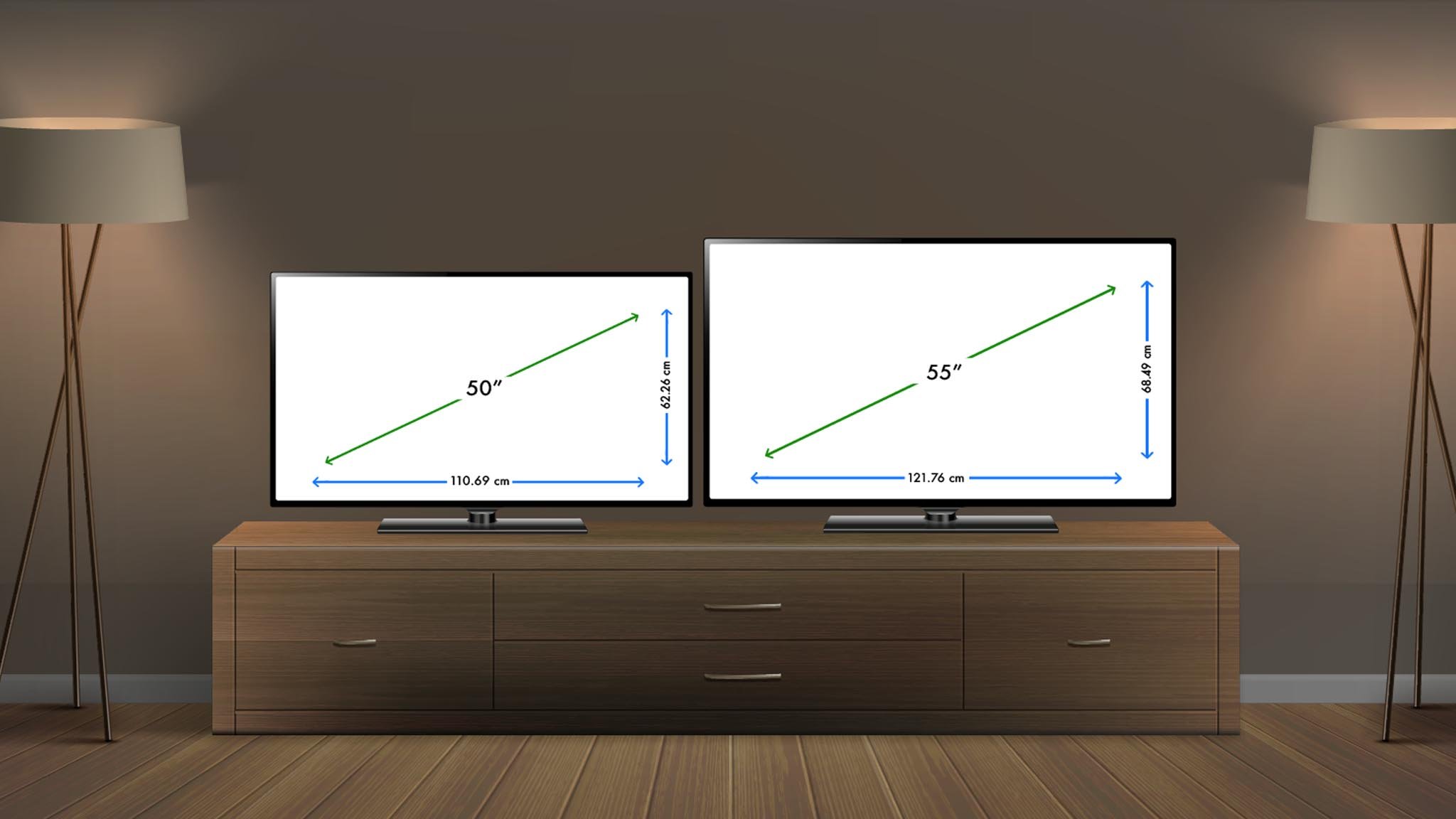 انواع سایز تلویزیون 50، 55 و 58 اینچ در دی جی بانه