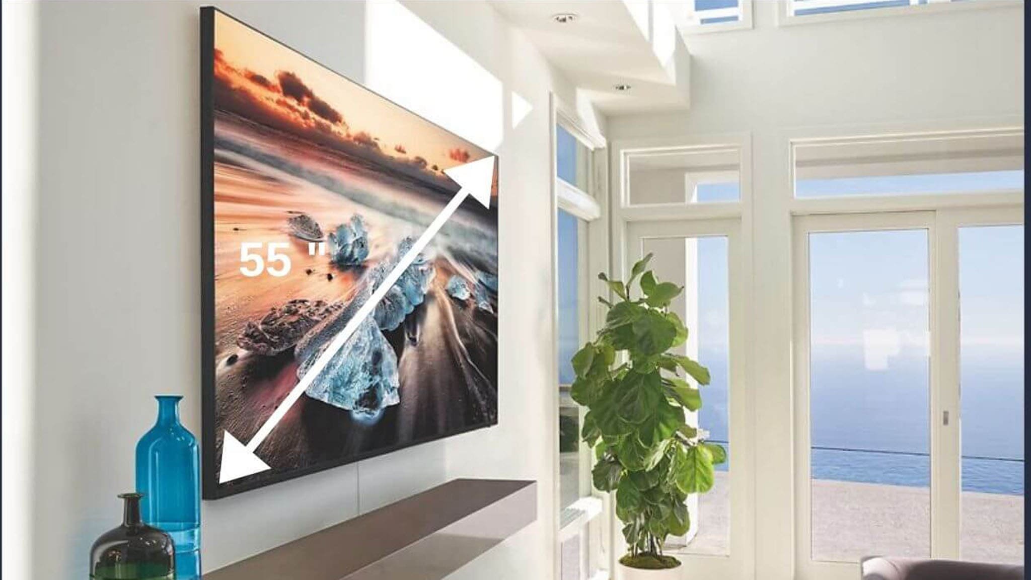 تنوع سایز تلویزیون در دی جی بانه