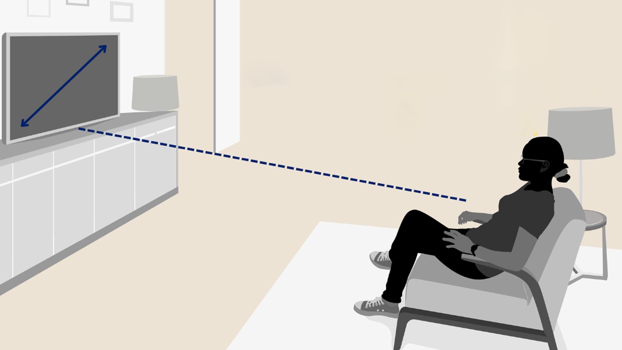 بهترین فاصله از تلویزیون برای تماشای فیلم و بازی