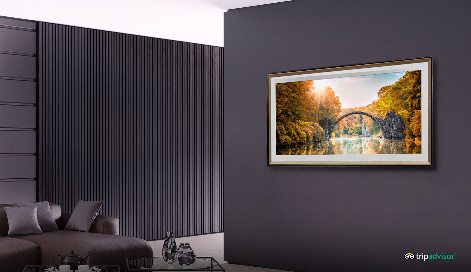 طراحی ساده و بدون حاشیه تلویزیون نانو سل ال جی SM8600