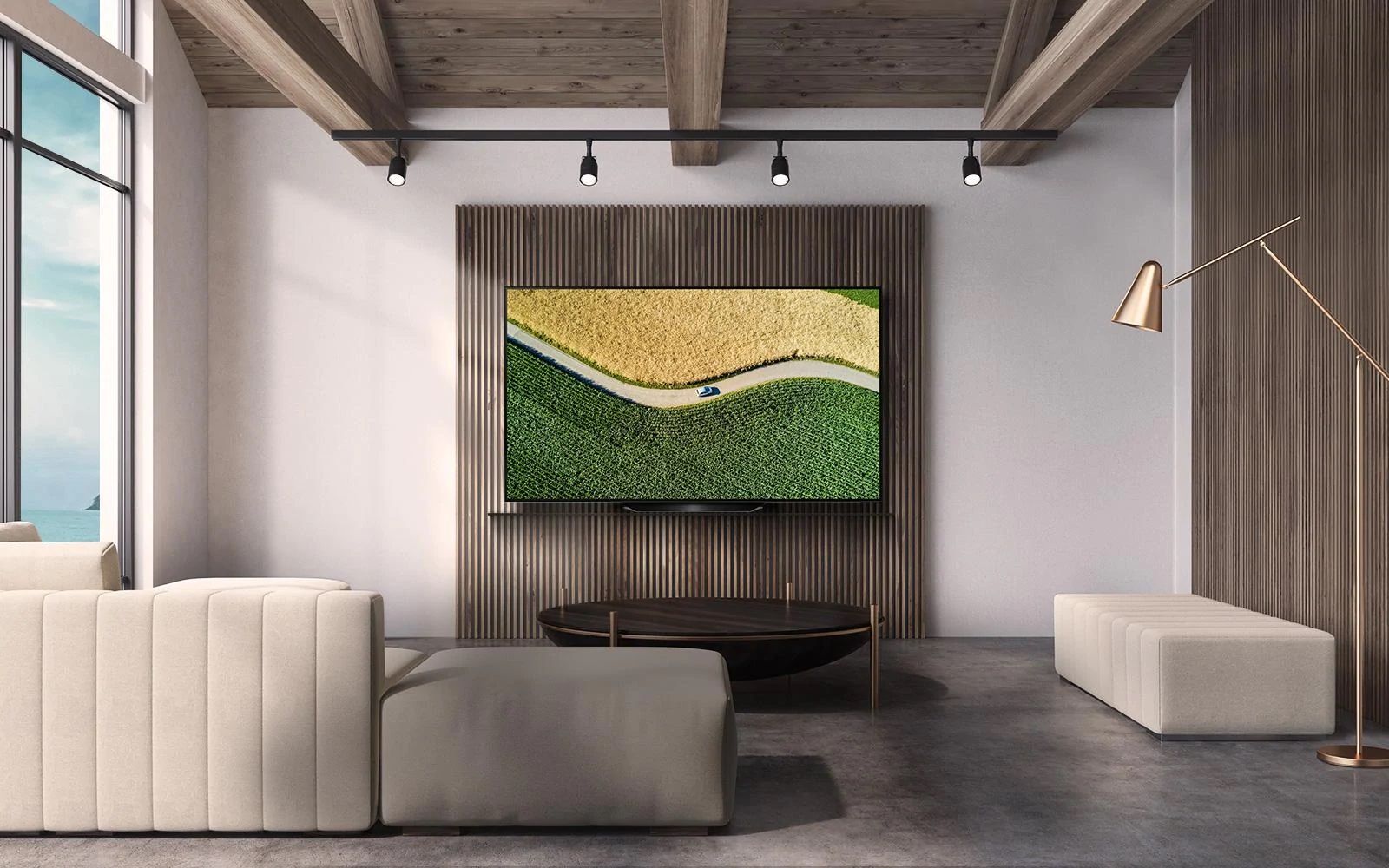 طراحی شیک و مینیمالیستی تلویزیون صفحه تخت ال جی B9