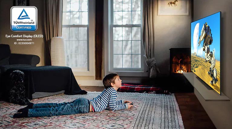 تلویزیون 55 اینچ ال جی 55BX از آسیب به چشم جلوگیری میکند