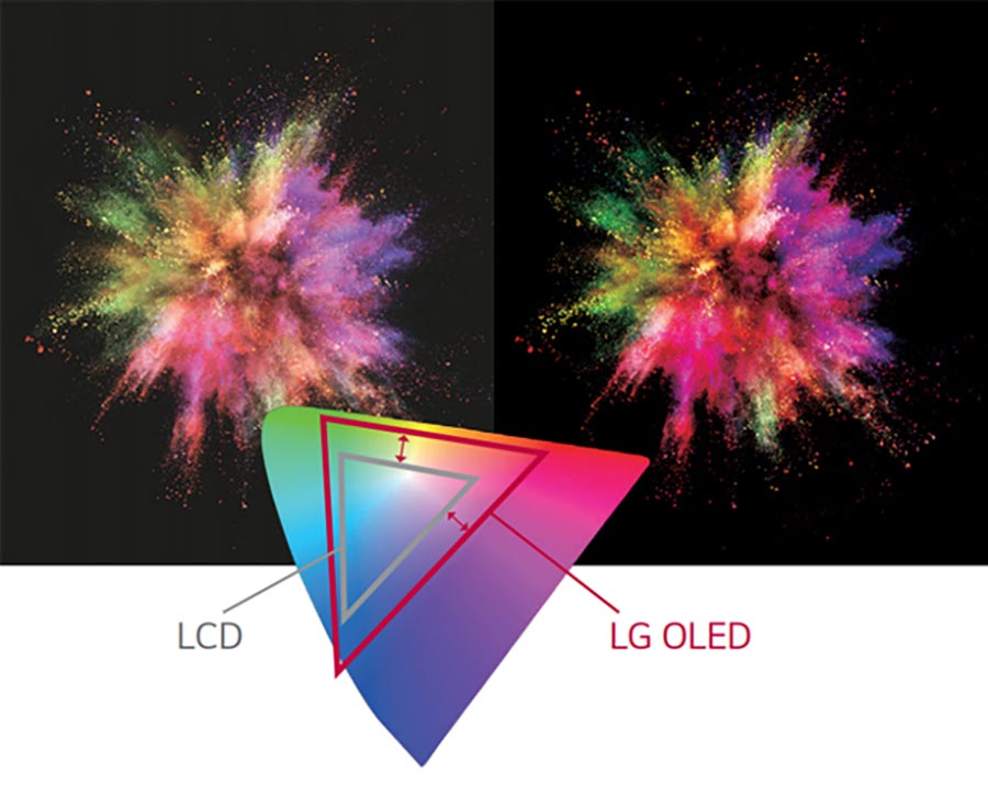 کیفیت بالای رنگ ها با فناوری Perfect Color در تلویزیون CX