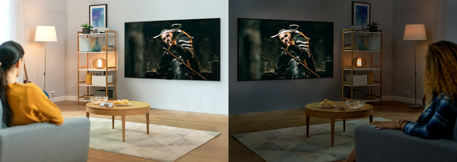 تلویزیون اولد الجی CX با تکنولوژی AI Brightness Control