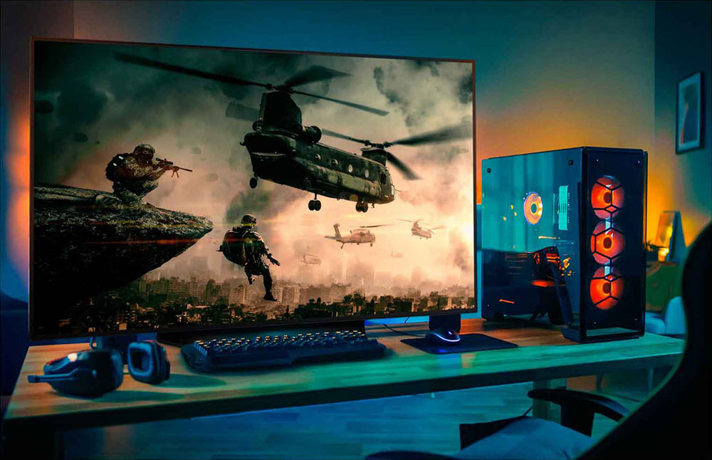 استفاده از تلویزیون ال جی CX سایز 48 اینچ به عنوان مانیتور