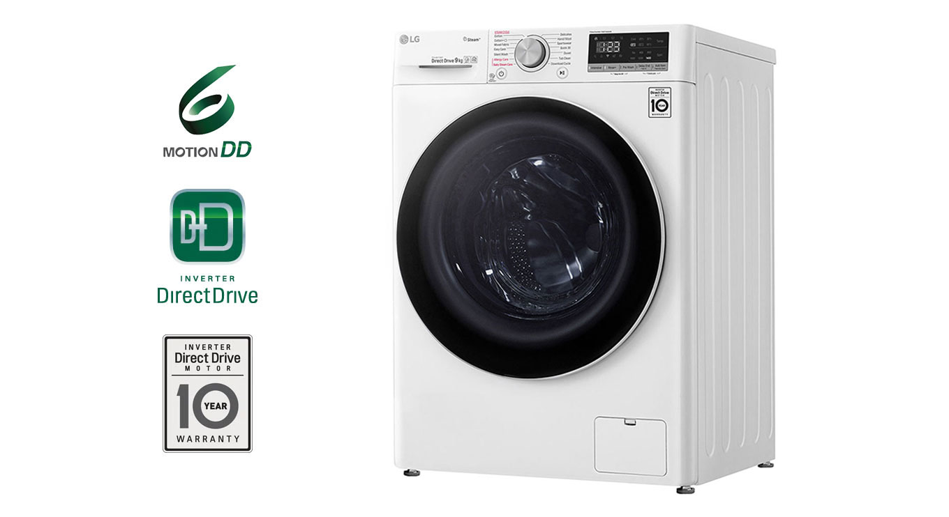 امکانات ماشین لباسشویی ال جی 9 کیلویی مدل F4V5VYP0W