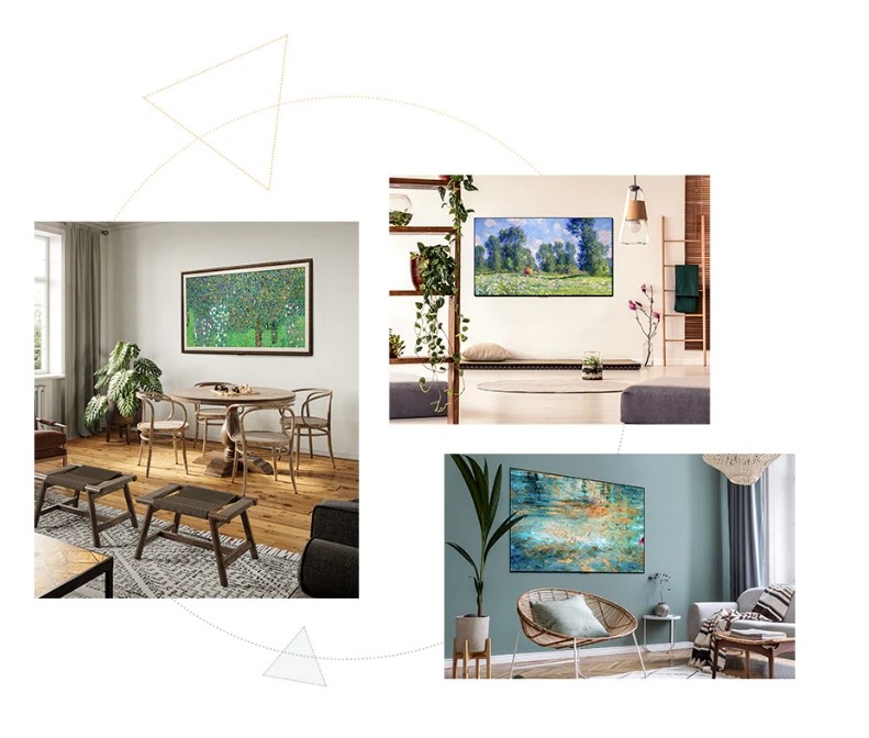 استفاده از تلویزیون ال جی G1 به عنوان قاب عکس از طریق قابلیت Art Gallery