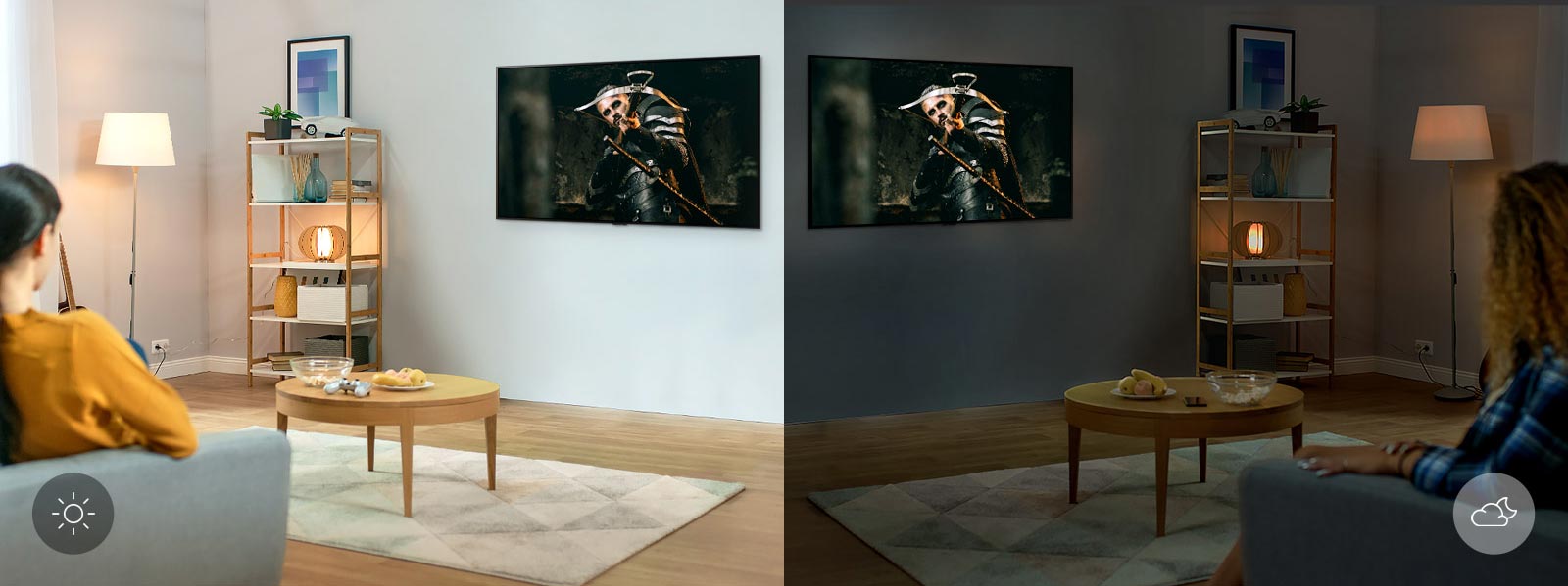 کنترل نور صفحه نمایش با AI Brightness Control در تلویزیون GX