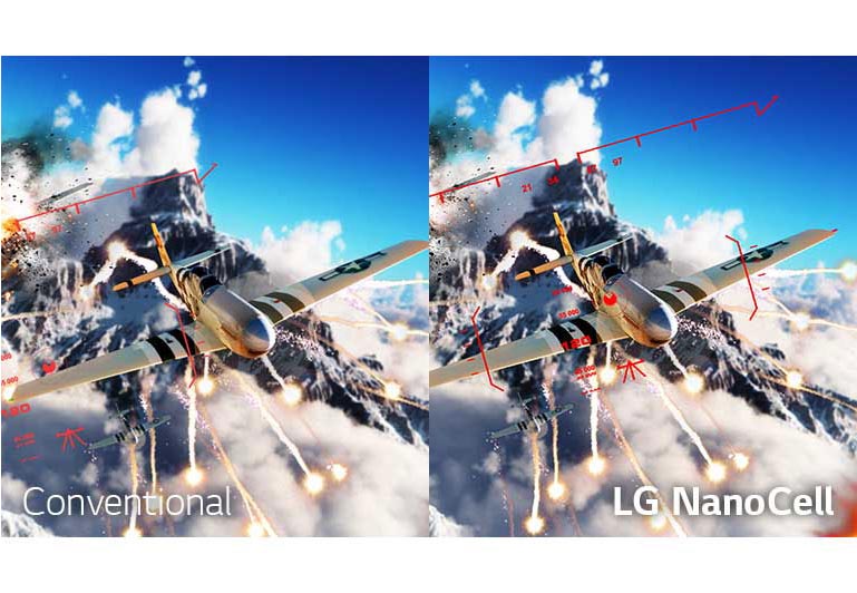 تاخیر ورودی پایین در تلویزیون LG NANO79 حرکات سریعی را پخش میکند