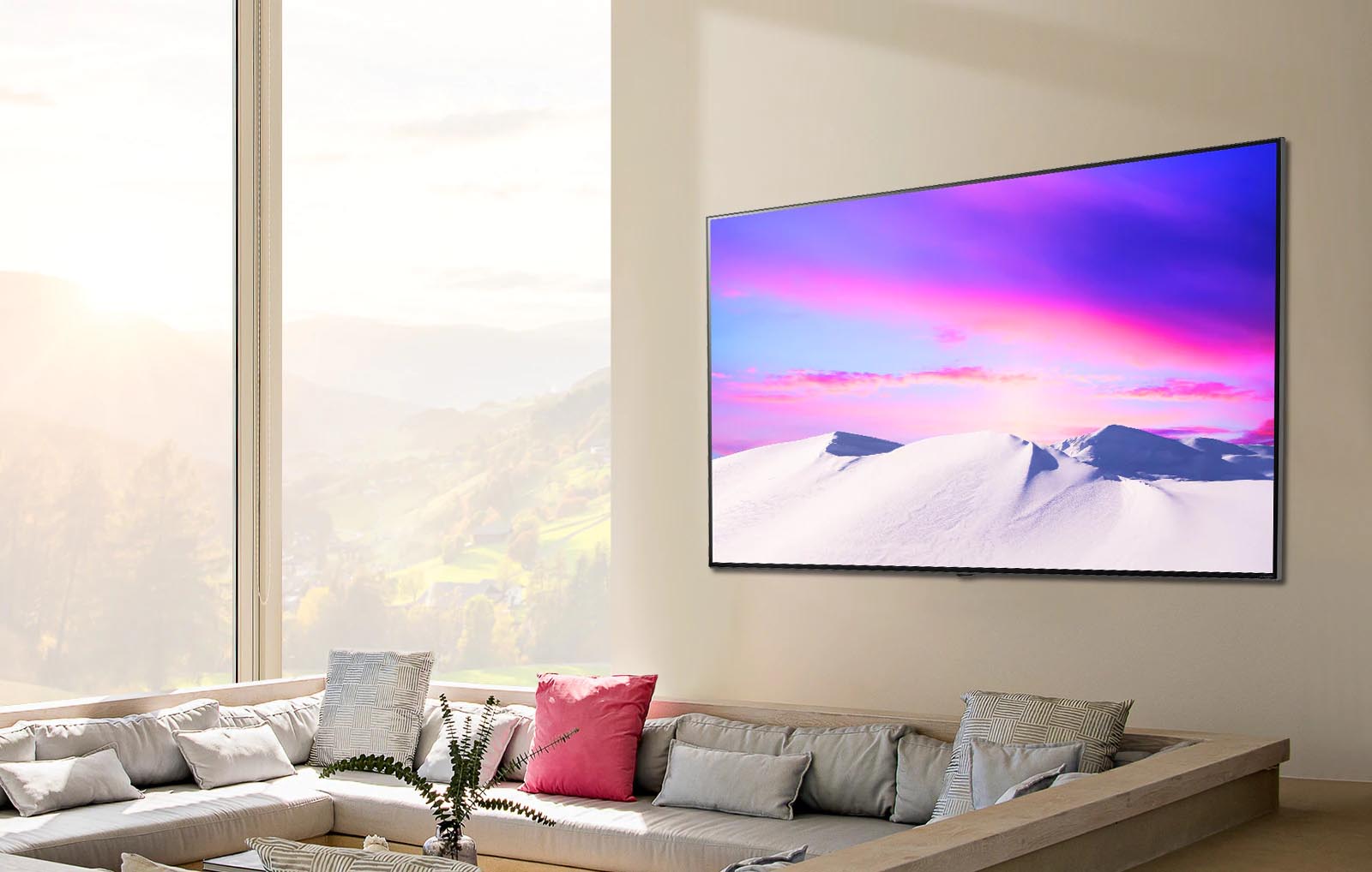 طراحی تلویزیون ال جی NANO80 باریک و زیباست