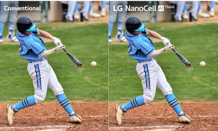 حرکات صاف و روان با تکنولوژی Motion Pro در تلویزیون NANO86 ال جی