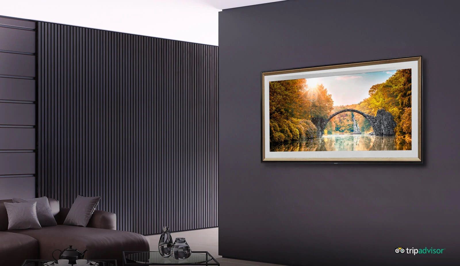 حالت گالری و تبدیل تلویزیون 75SM9000 الجی به قاب عکس