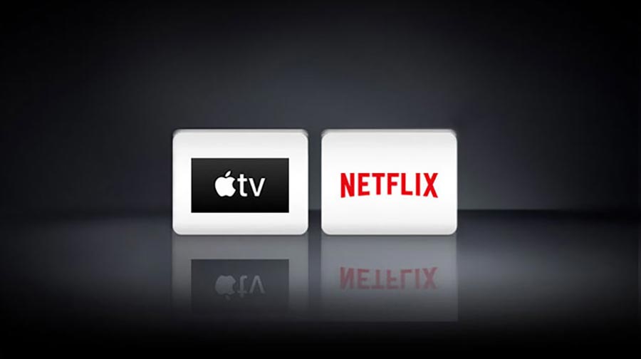 شبکه های پخش اینترنتی Apple TV و Netflix