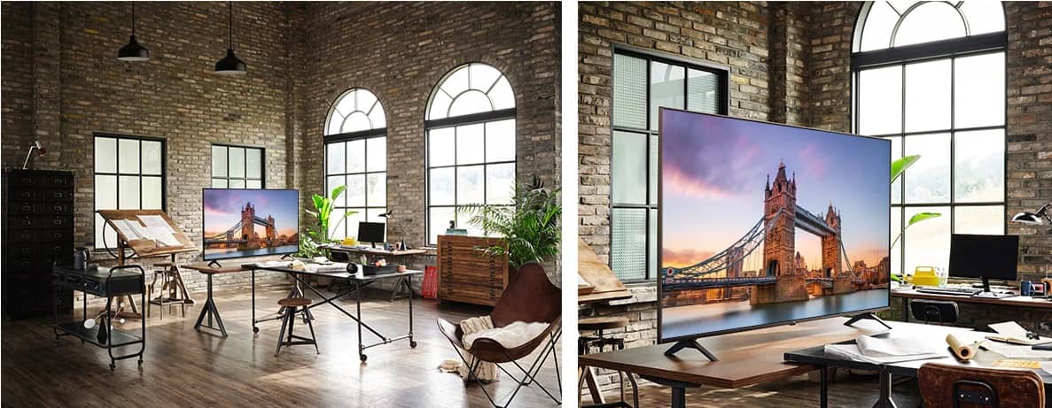 طراحی باریک و مینیمال تلویزیون صفحه تخت ال جی UP7750 سایز 65 اینچ