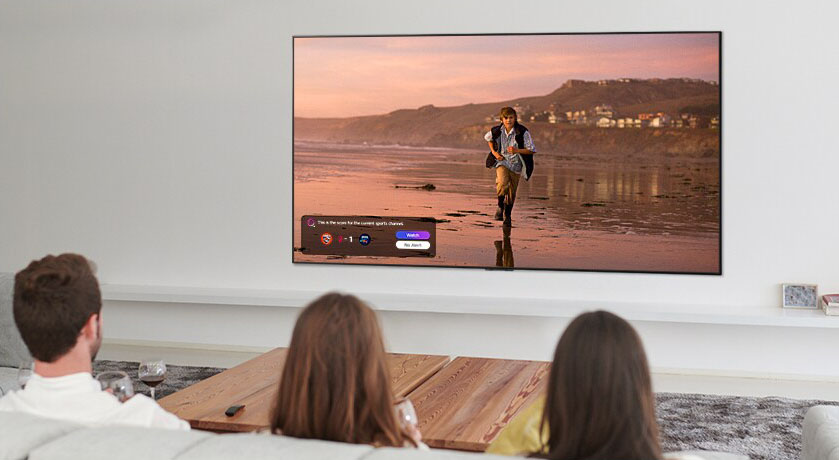 قابلیت Sport Alert در تلویزیون UP8100