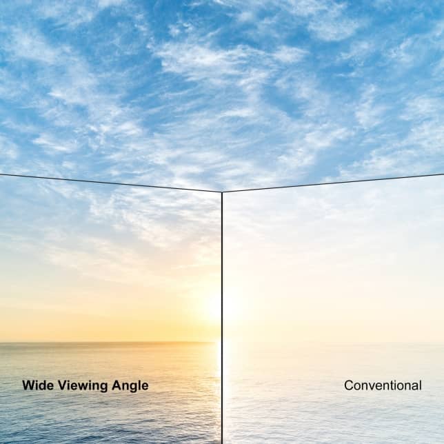 پاناسونیک 65HX750M زاویه دید گسترده ای را ارائه میدهد