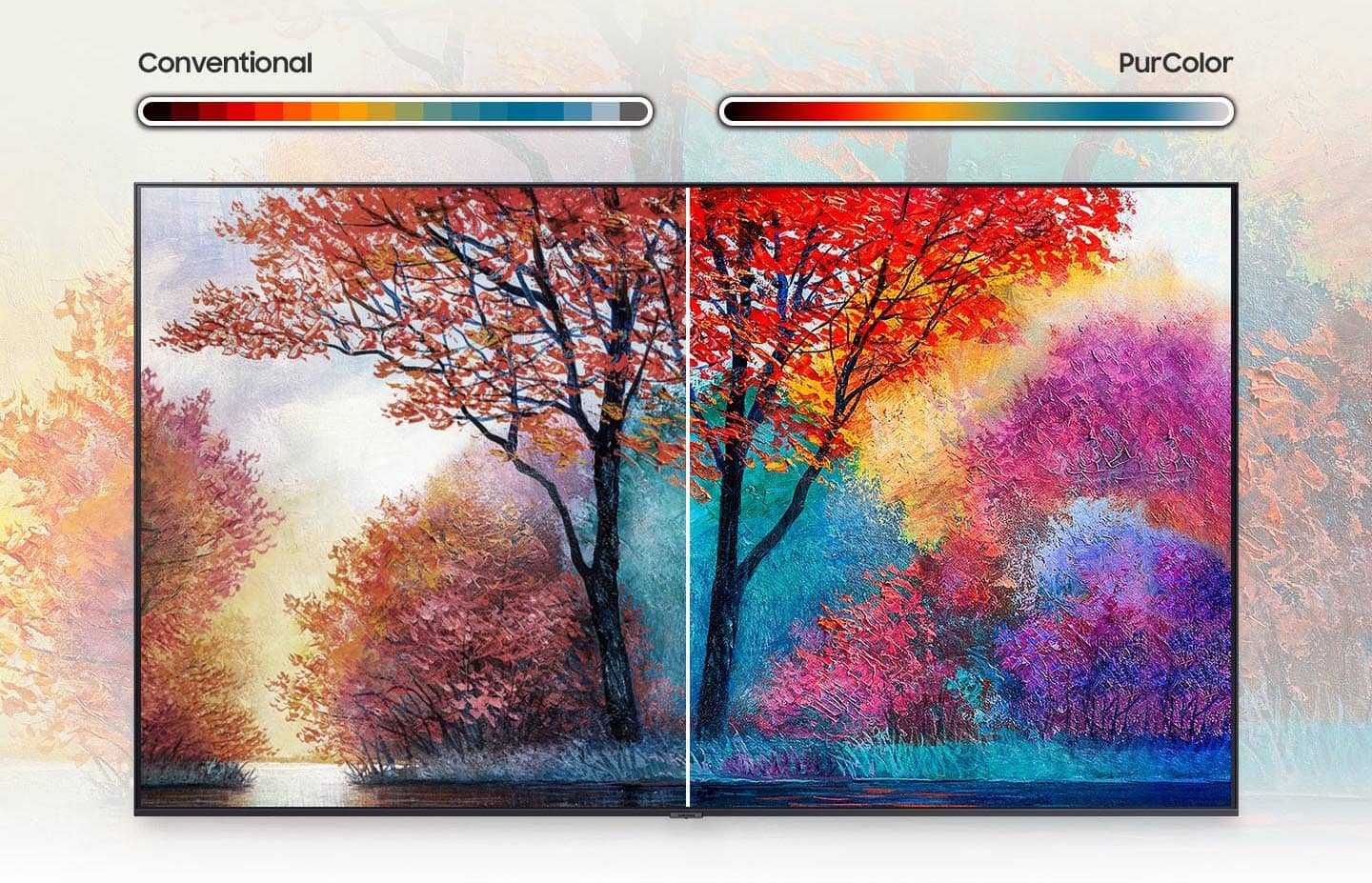 فناوری PurColor و تولید رنگهای زنده در تلویزیون 43AU7000