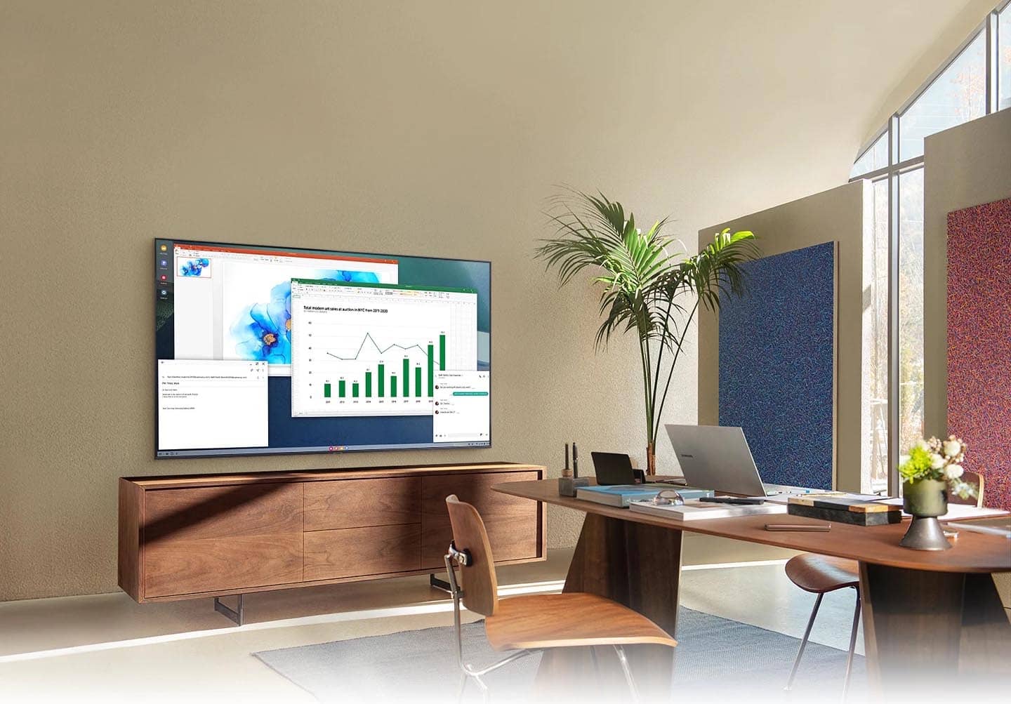 تلویزیون هوشمند سامسونگ 43AU7000 با سیستم عامل تایزن 6.0