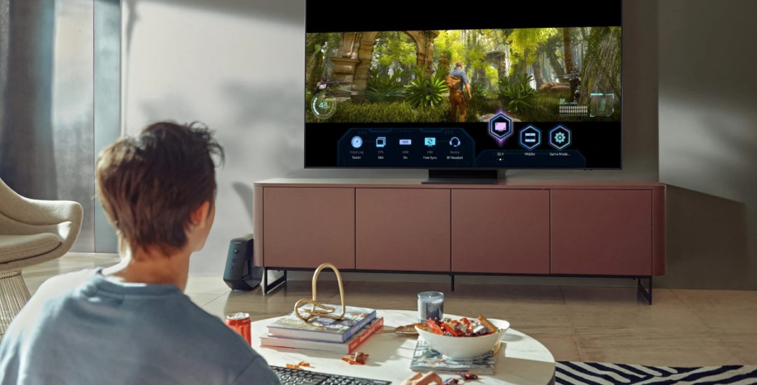 خرید تلویزیون سامسونگ AU9000 مناسب برای بازی