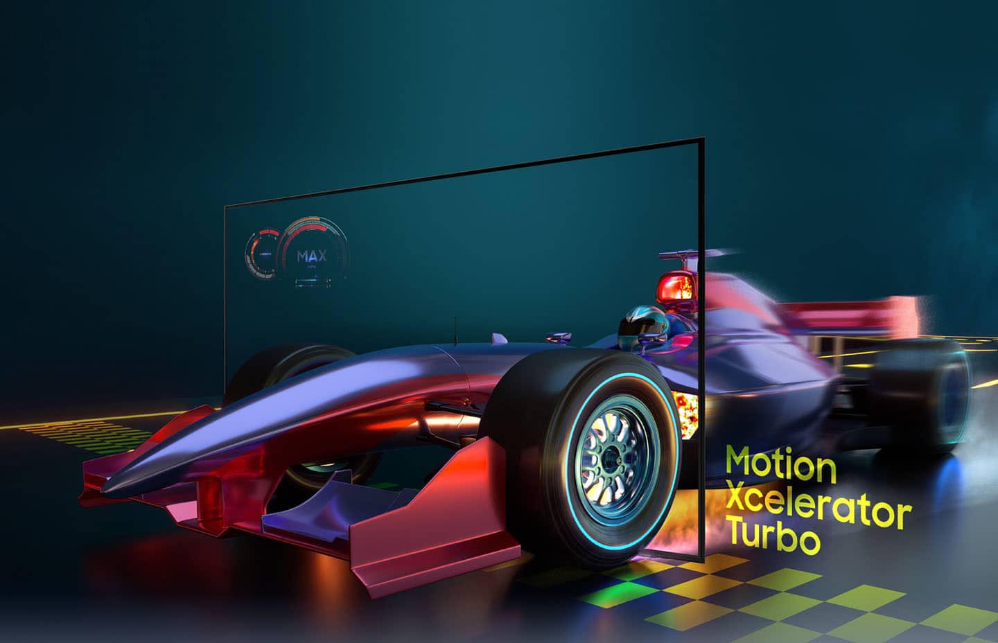 تصاویر روان و شفاف با تکنولوژی Motion Xcelerator Turbo در تلویزیون AU9000