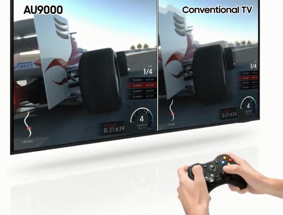 تلویزیون AU9000 سامسونگ با تکنولوژی ALLM