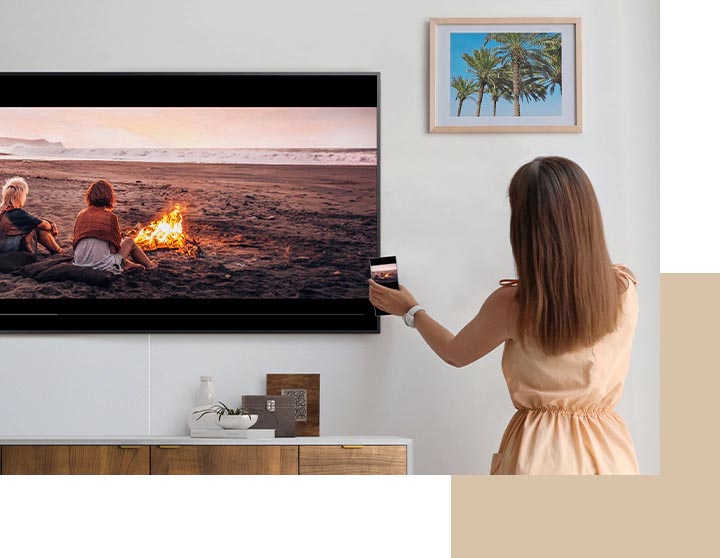 سامسونگ 55LS03TAU مجهز به قابلیت Tap View