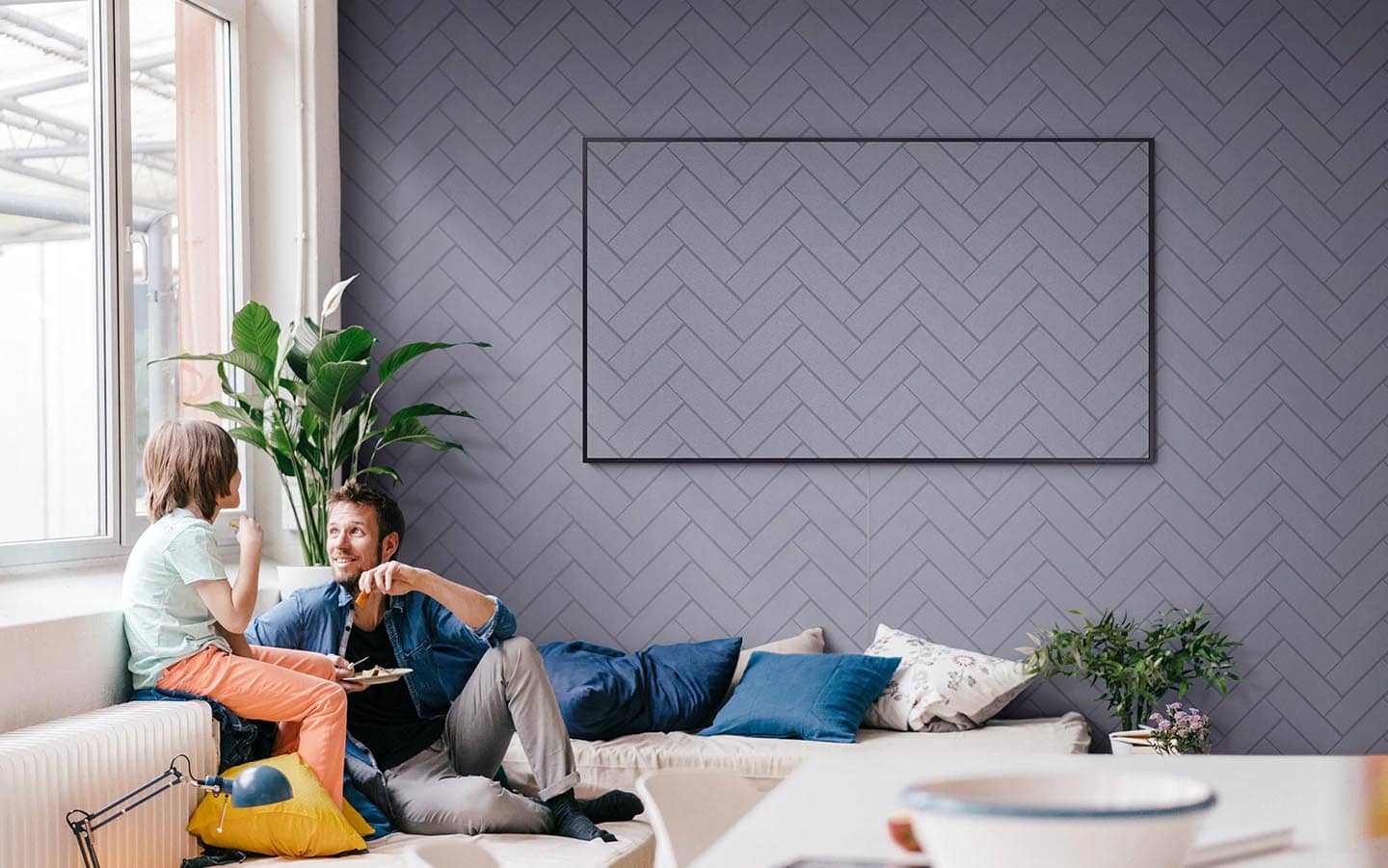 استفاده از تلویزیون جدید سامسونگ LS03TAU به عنوان قاب عکس با Ambient Mode+