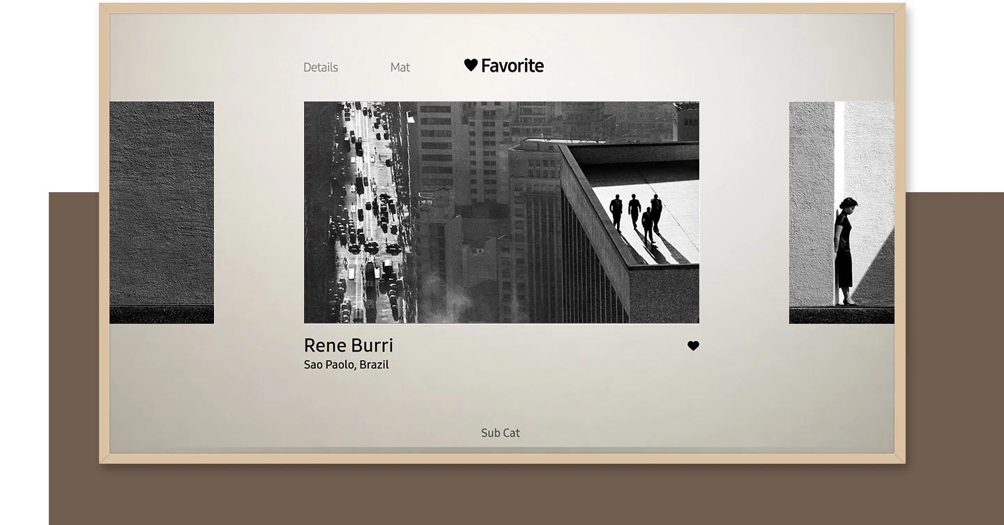 ذخیره عکس ها در قسمت علاقه مندی تلویزیون 55 اینچ LS03TAU