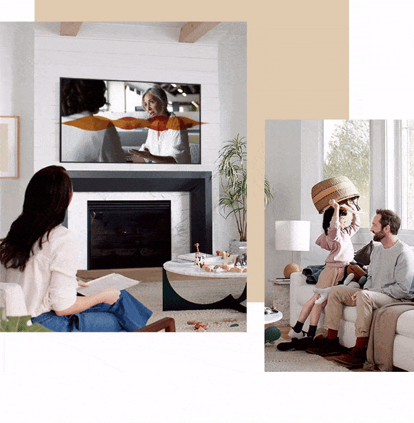 تنظیم خودکار صدای تلویزیون LS03TAU با فناوری Adaptive Sound+