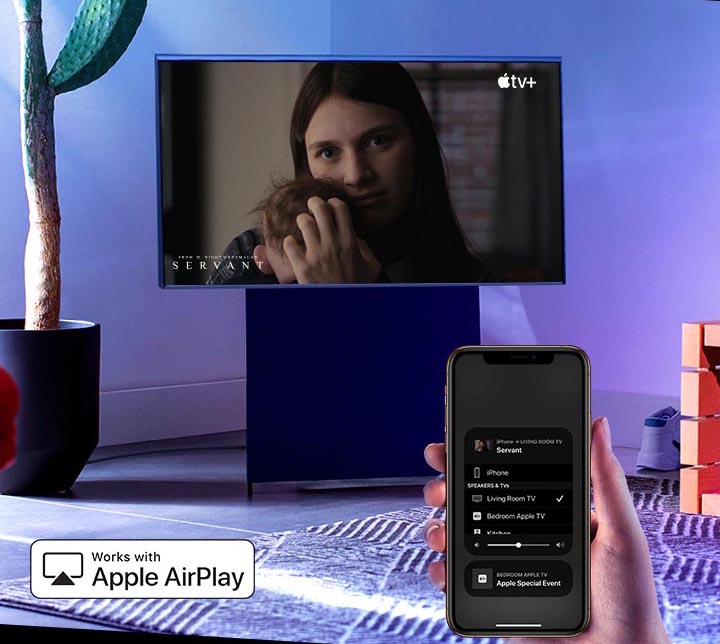 LS05T سامسونگ از سرویس AirPlay 2 پشتیبانی میکند