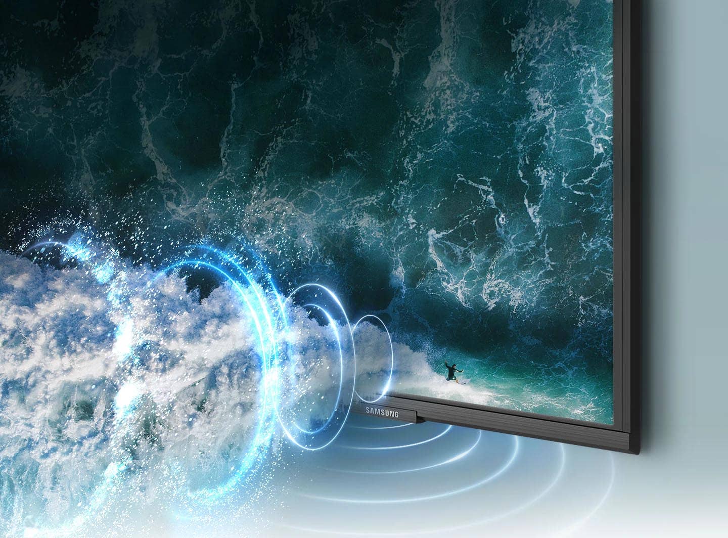 سیستم صوتی 2 کاناله تلویزیون سامسونگ Q60A سایز 55 اینچ