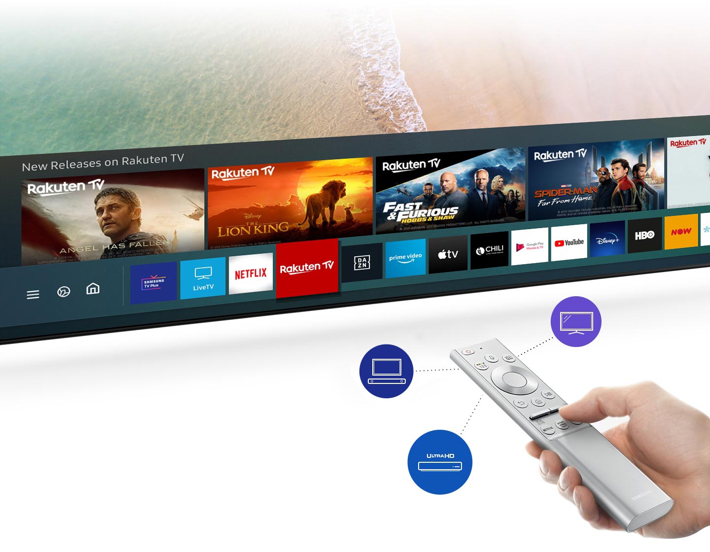 تلویزیون هوشمند سامسونگ 55Q60A با سیستم عامل تایزن 6