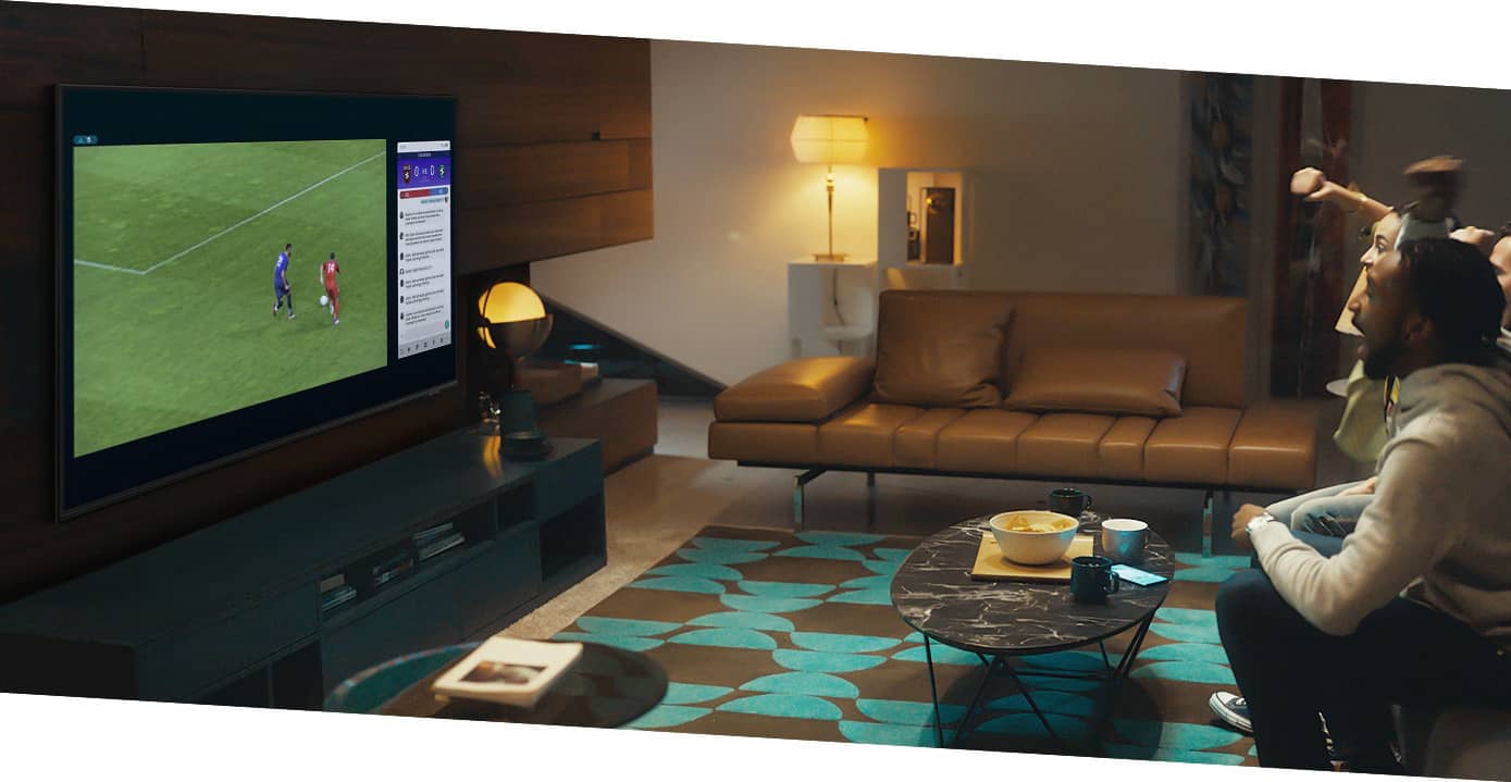 پخش همزمان دو محتوا با قابلیت Multi-View روی تلویزیون 55Q60A