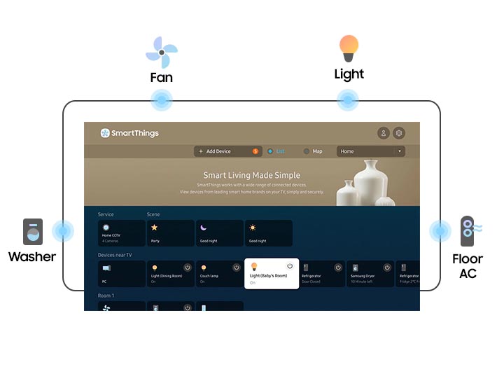 دانلود برنامه SmartThings برای تلویزیون 55Q60A