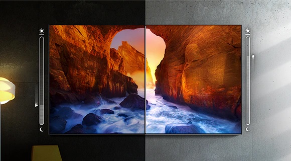 تنظیم خودکار روشنایی تلویزیون سامسونگ Q70T