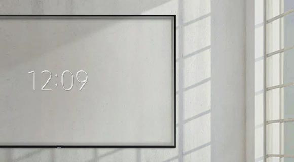 نمایش اطلاعات در حالت Ambient تلویزیون سامسونگ Q80R