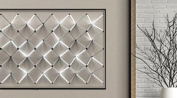 نمایش تصویر هماهنگ با دکوراسیون در حالت Ambient تلویزیون Q80R