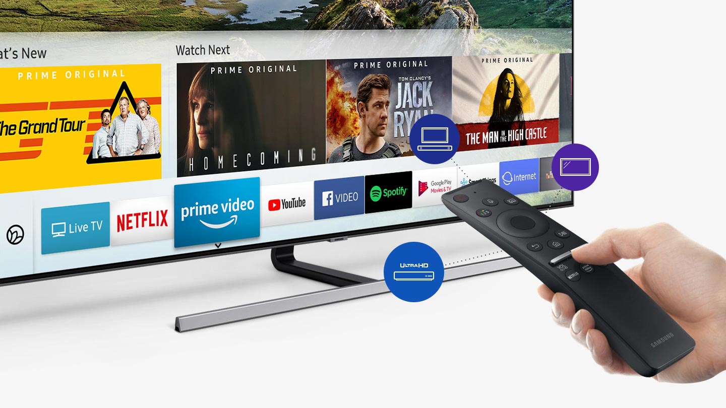 تلویزیون هوشمند سامسونگ Q80R با سیستم عامل Tizen