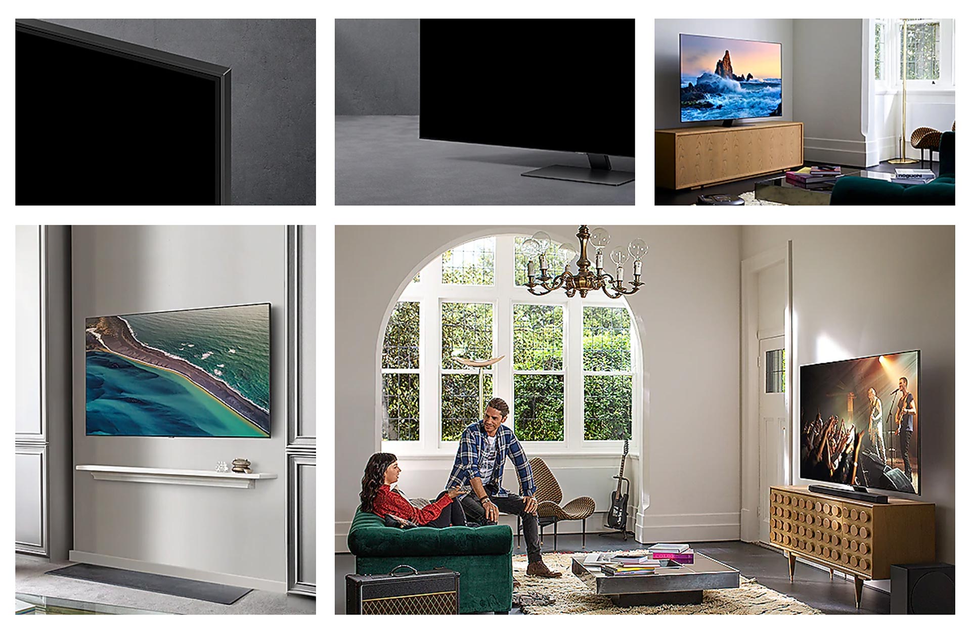 تلویزیون سامسونگ Q80T طراحی بسیار شیک و زیبایی دارد و به راحتی با دکوراسیون شما هماهنگ می شود.