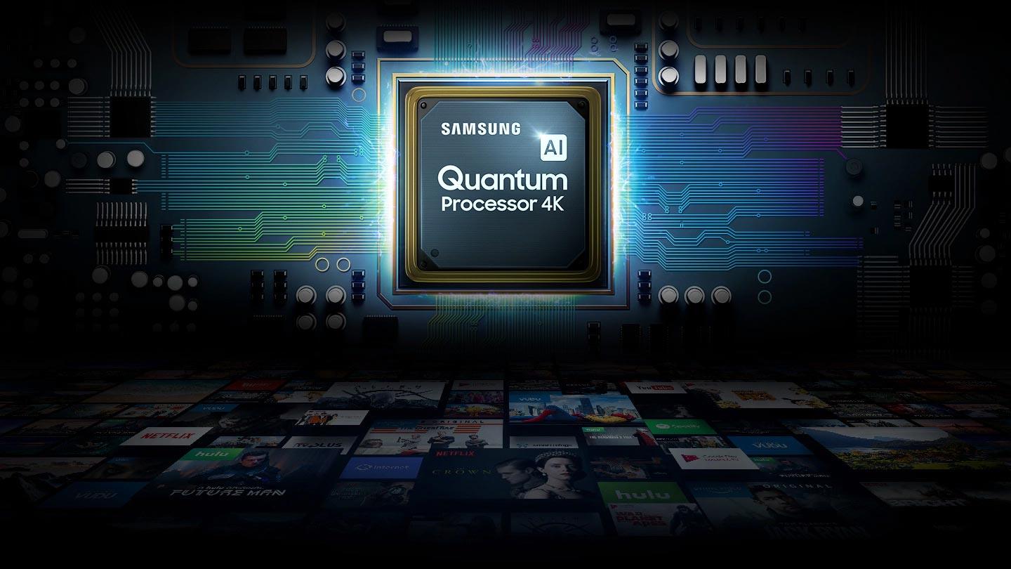 تلویزیون جدید سامسونگ Q90T مجهز به پردازنده قدرتمند Quantum processor 4K می باشد