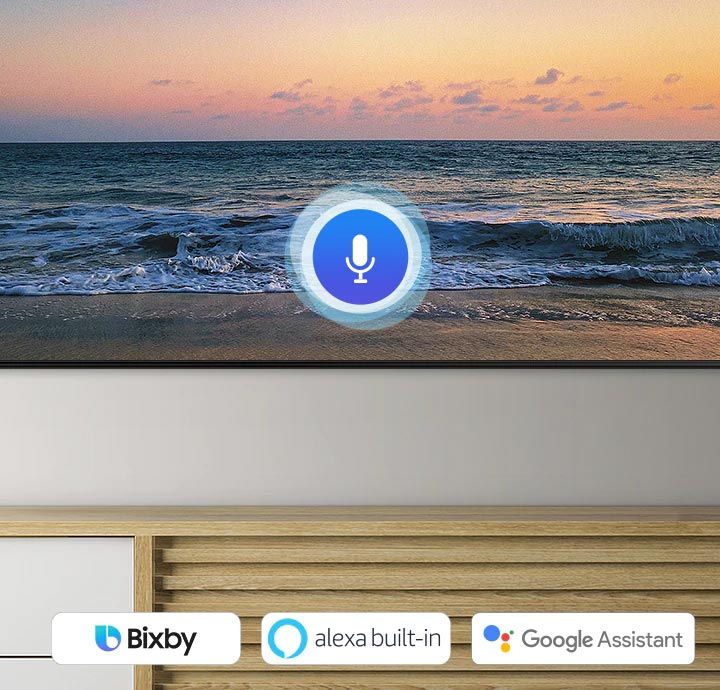 تلویزیون Samsung Q90T از دستیار صوتی Bixby پشتیبانی می کند