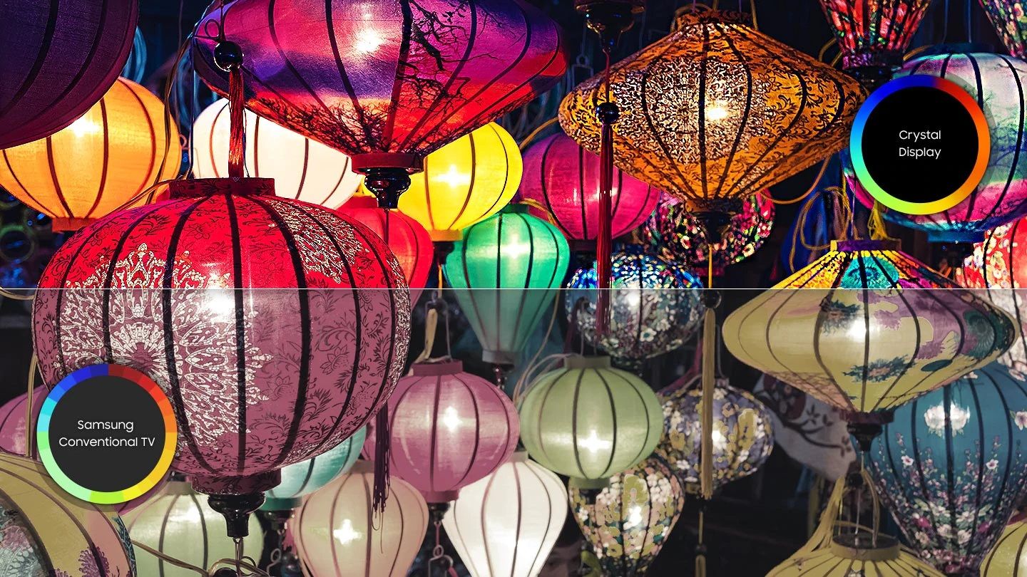کیفیت تصویر تلویزیون TU7000 یا صفحه نمایش Crystal