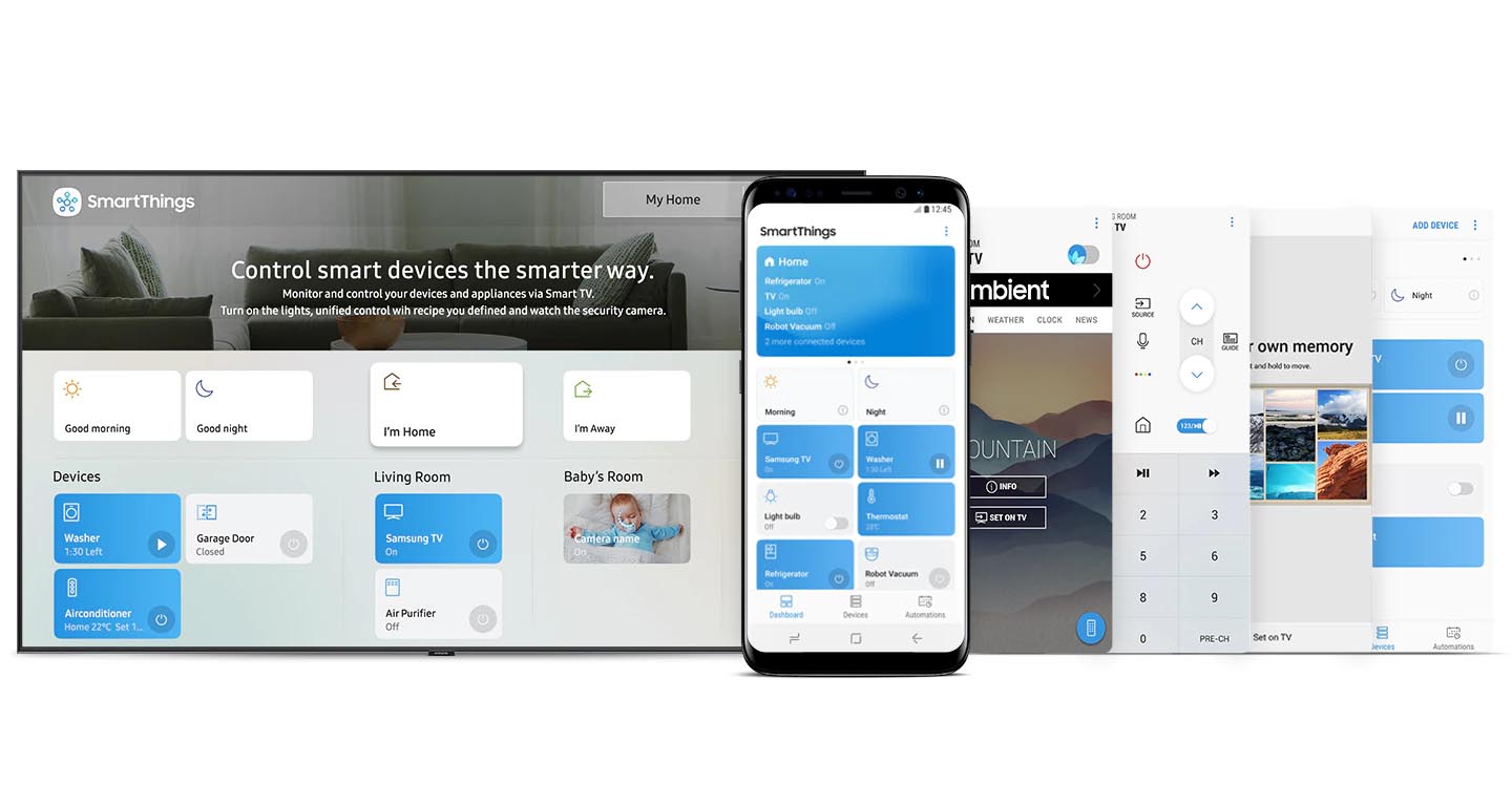 دانلود برنامه SmartThings جهت اتصال به تلویزیون سامسونگ TU8100