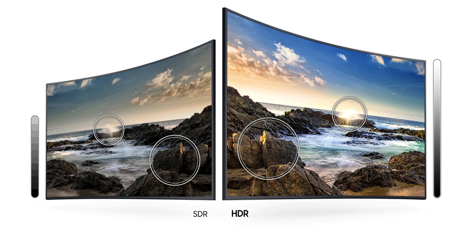 مقایسه تصویر HDR در تلویزیون سامسونگ مدل 55TU8300 با تلویزیون معمولی
