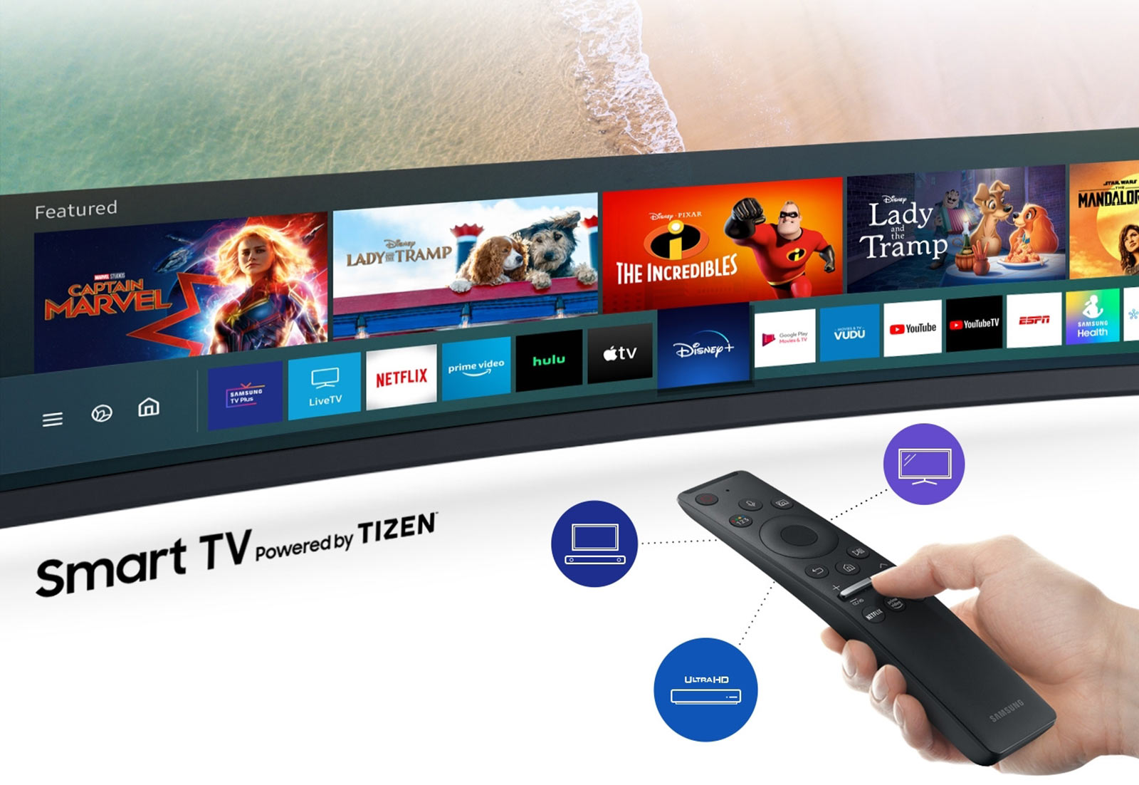 داشبورد تلویزیون 55 اینچ سامسونگ TU8300