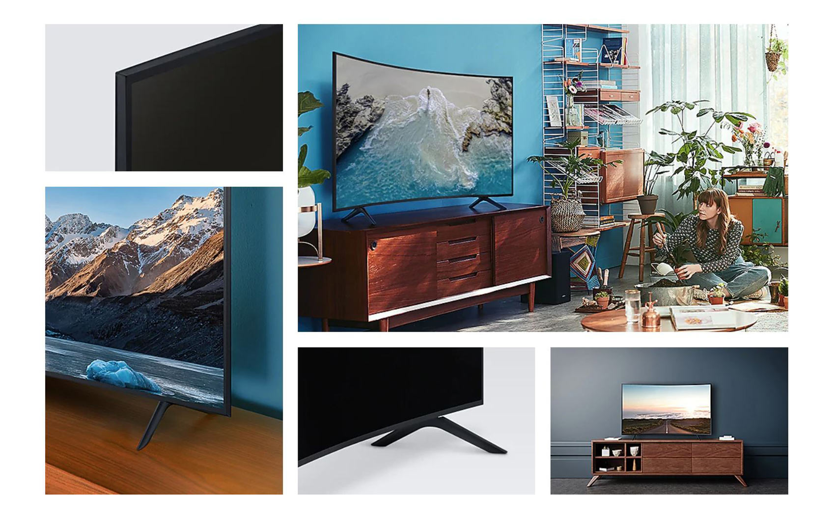 تلویزیون کریستال سامسونگ 55TU8300 از زوایای مختلف