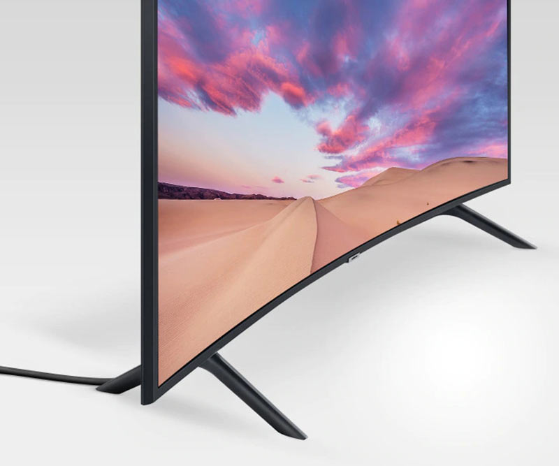 طراحی پایه سامسونگ 55TU8300 برای مخفی سازی کابل